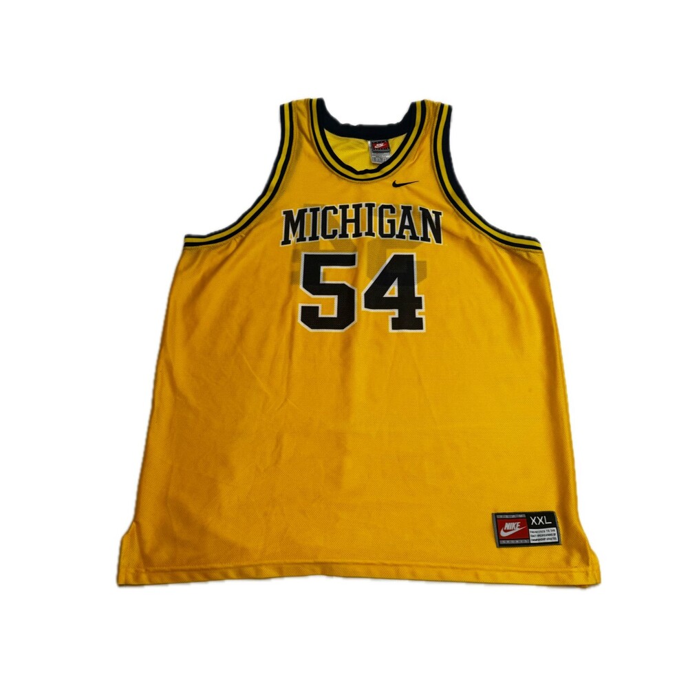 Michigan Wolverines #54 Nike Football Jersey Mens XXL Yellow Maize NCAA TRAYLOR